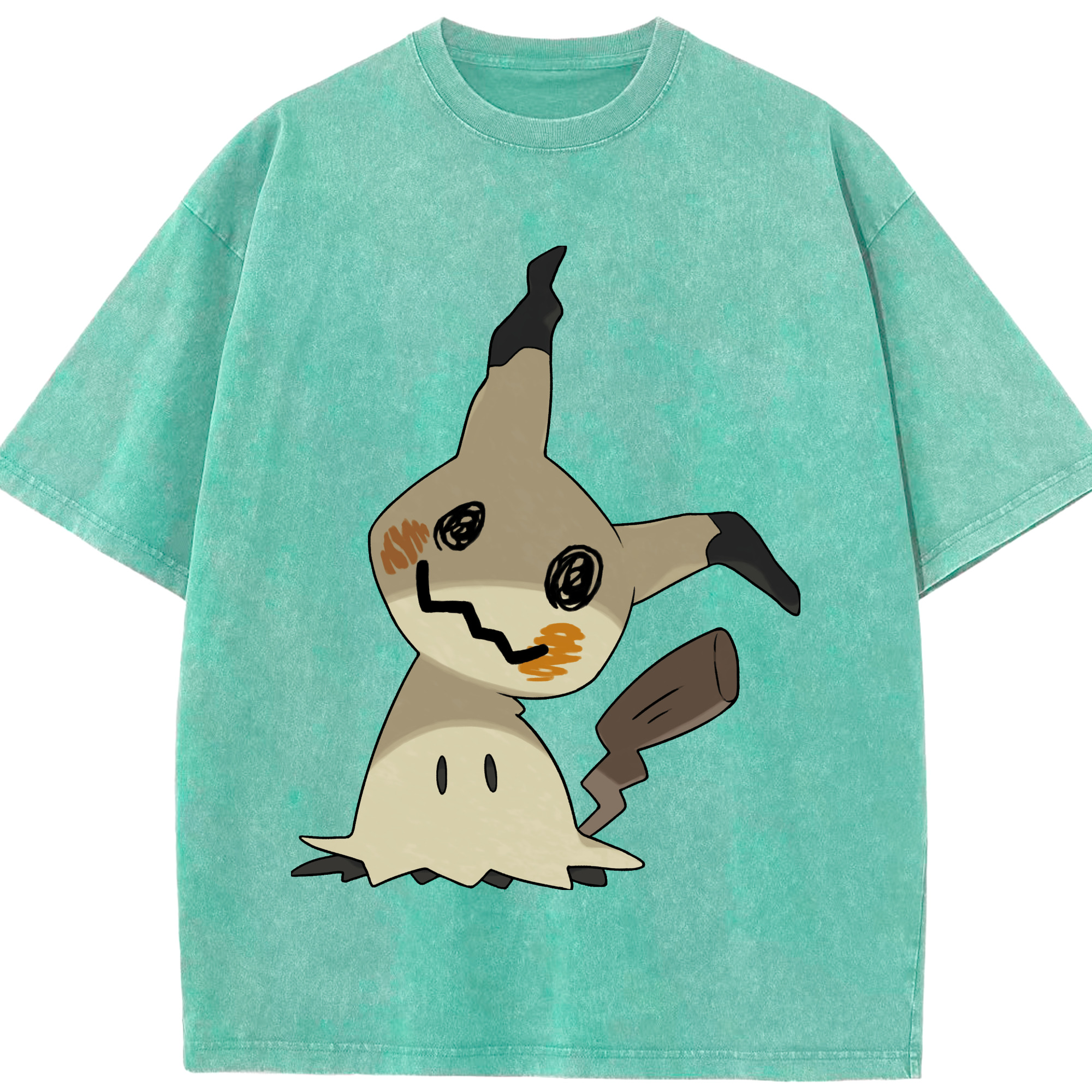 （画像用） ポケットモンスター Pokémon 綿100% ヴィンテージ風 半袖Tシャツ（フロントプリント）